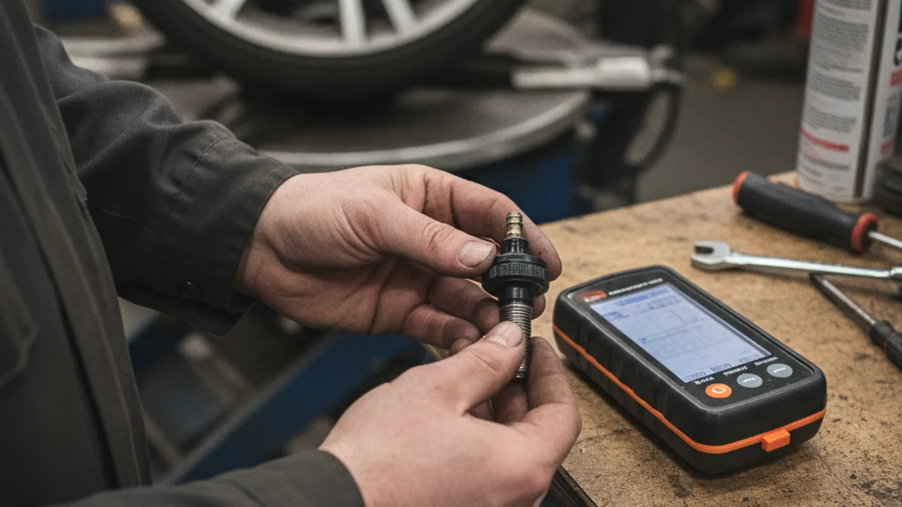Diagnostic d'un capteur TPMS à la valise en atelier
