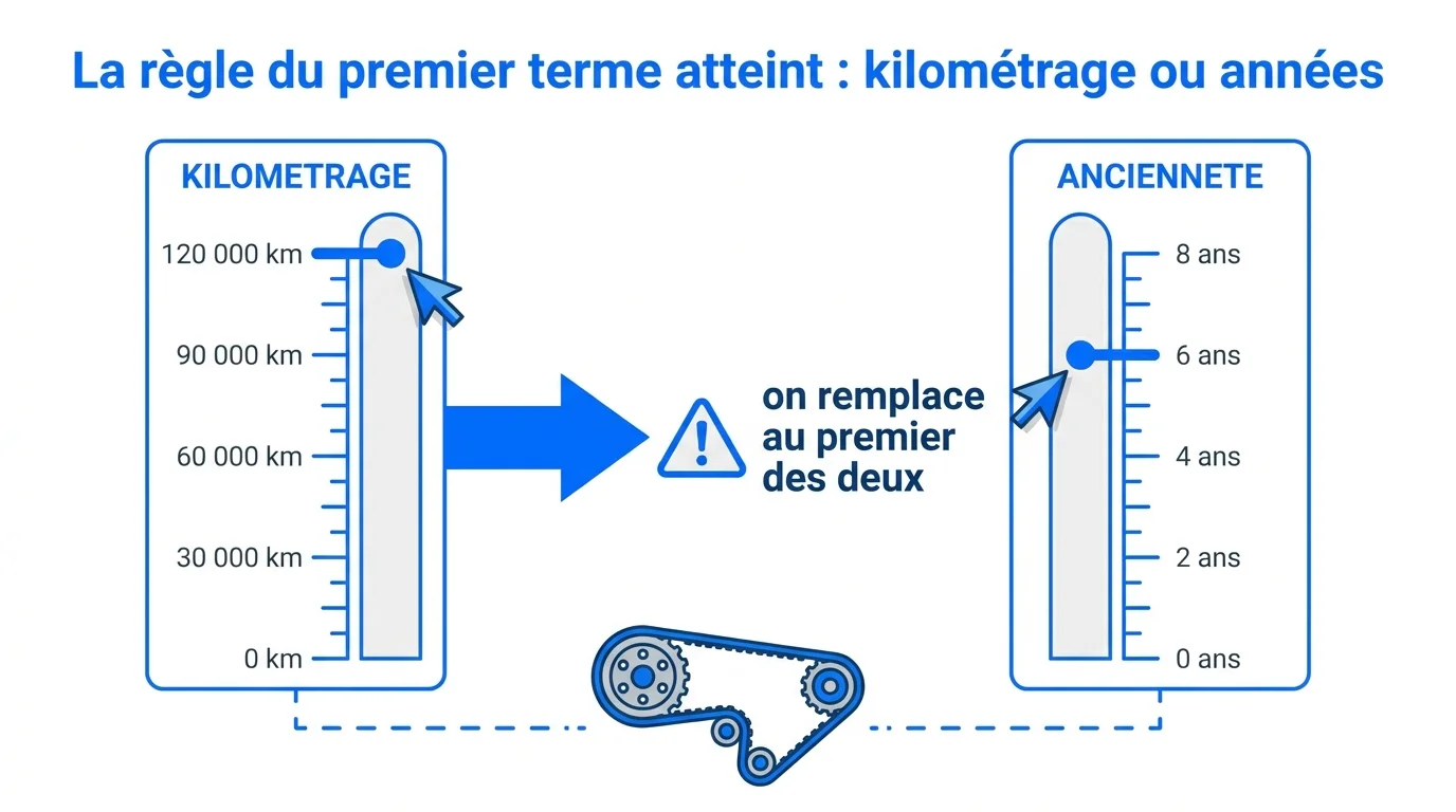 La règle du premier terme atteint : kilométrage ou années
